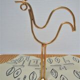 Ceramic cheese platter modernist rooster 60s