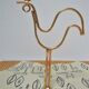 Ceramic cheese platter modernist rooster 60s