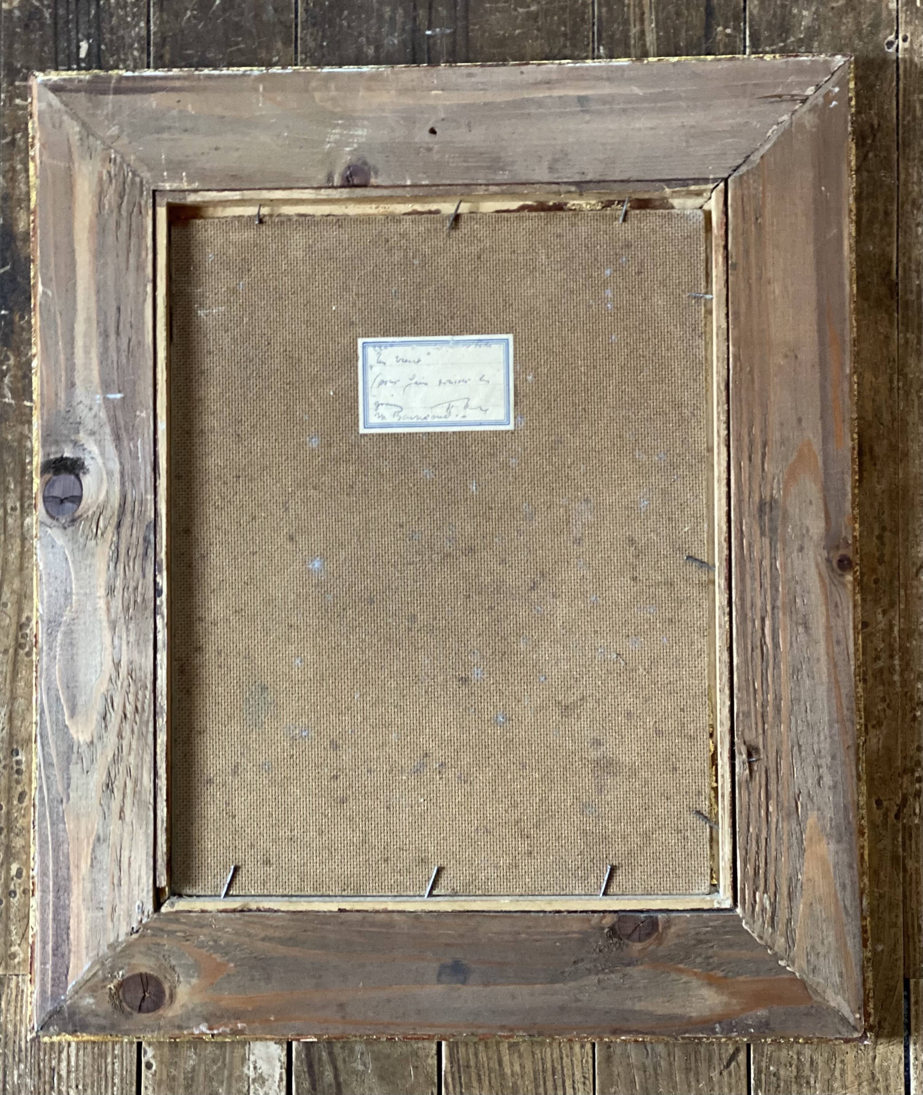 Portrait of an old man signed vintage painting 1960