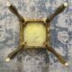 Vintage Florentine side table - Golden and white