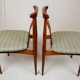 Upholstered Czechoslovakia 1960 s lounge chairs