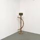 Lampadaire sculptural en rotin cintré