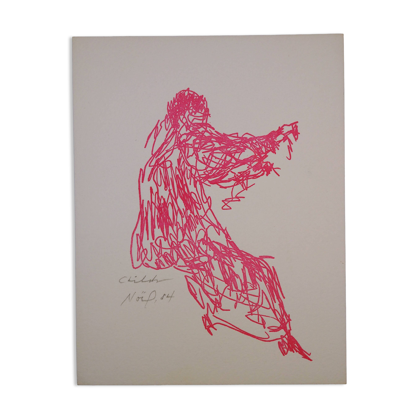 Etching - aquatint - Bernard Childs - Christmas 1984