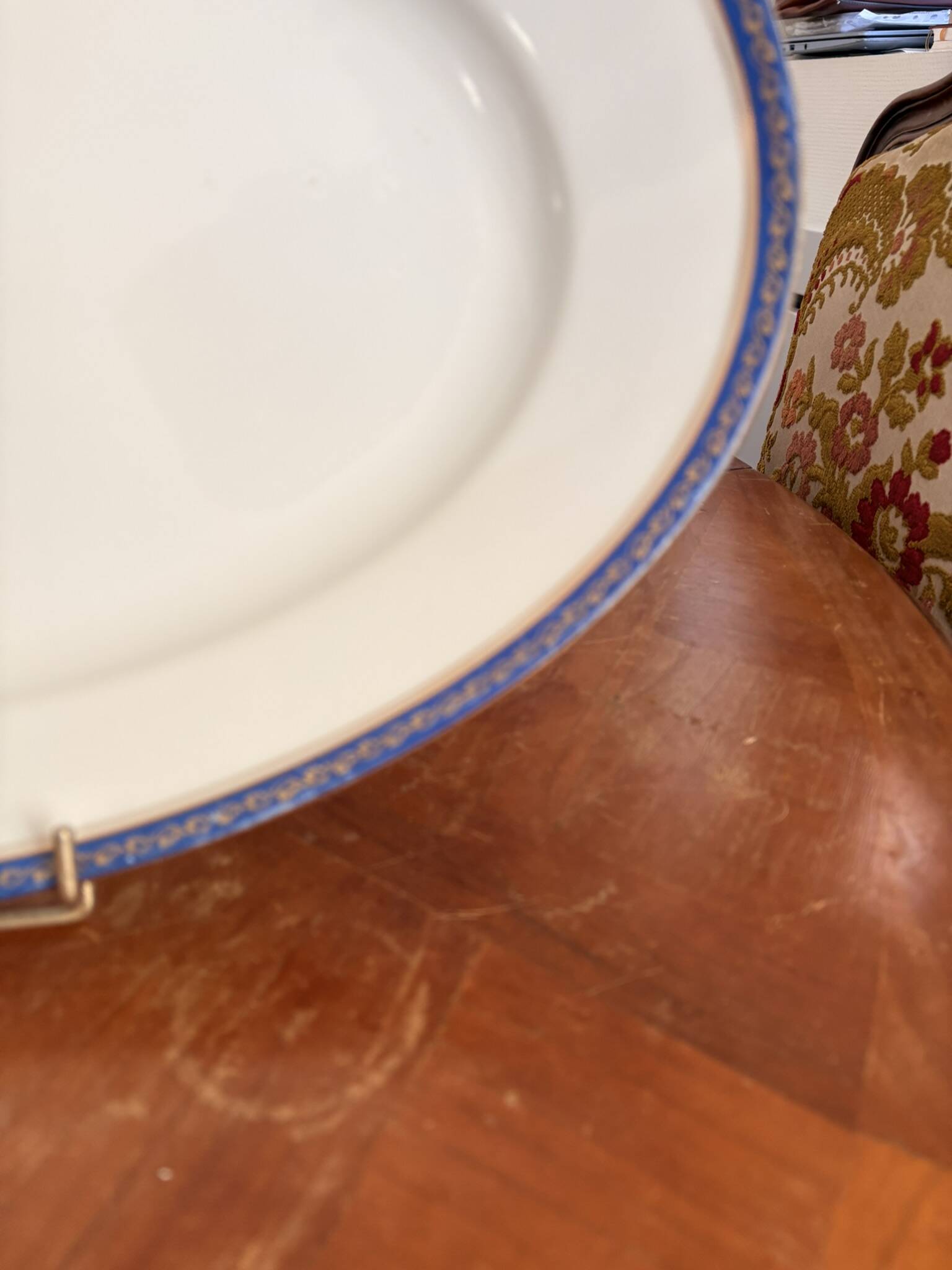 Antique Oval Dish 40x27cm Limoges Porcelain Betoule & Legrand