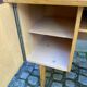 Scandinavian desk from the 1960s in wood, 120cm.