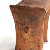 African wooden headrest 70s