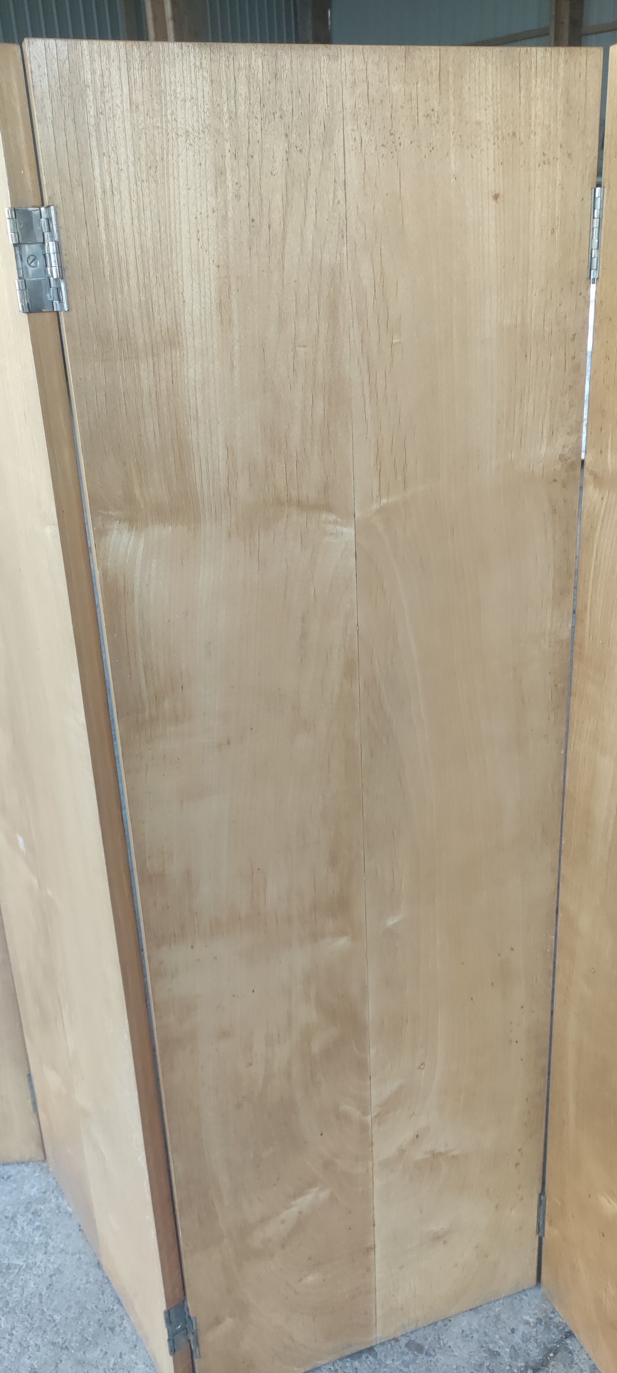 Screen 4 ventaux in elm veneer year 40-50