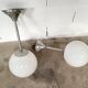 30 pendant lights, opaline chandeliers from the 50s