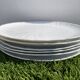 6 dessert plates in Godronnée porcelain from Limoges Bernardaud