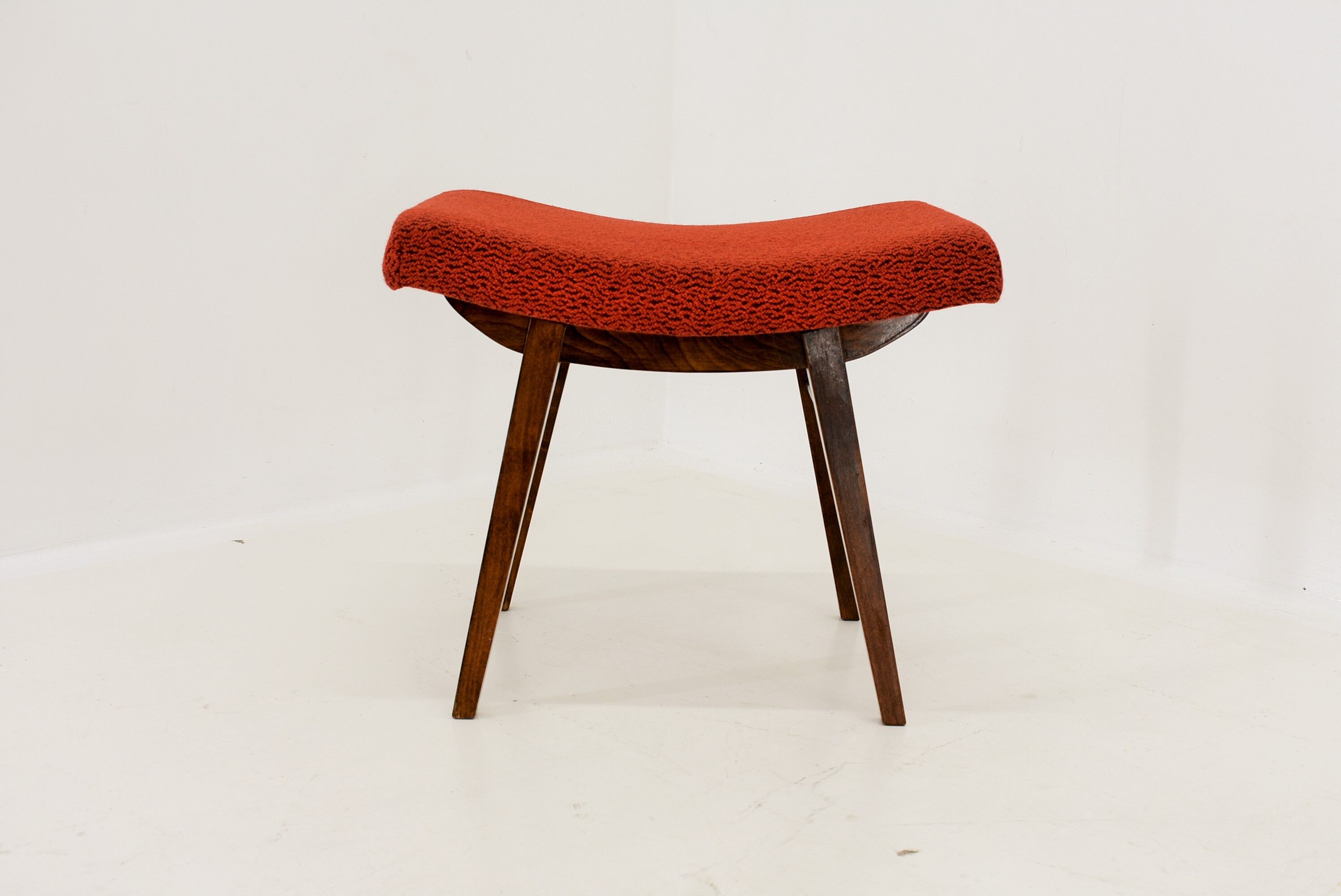 1980s Oak Stool, Czechoslovakia