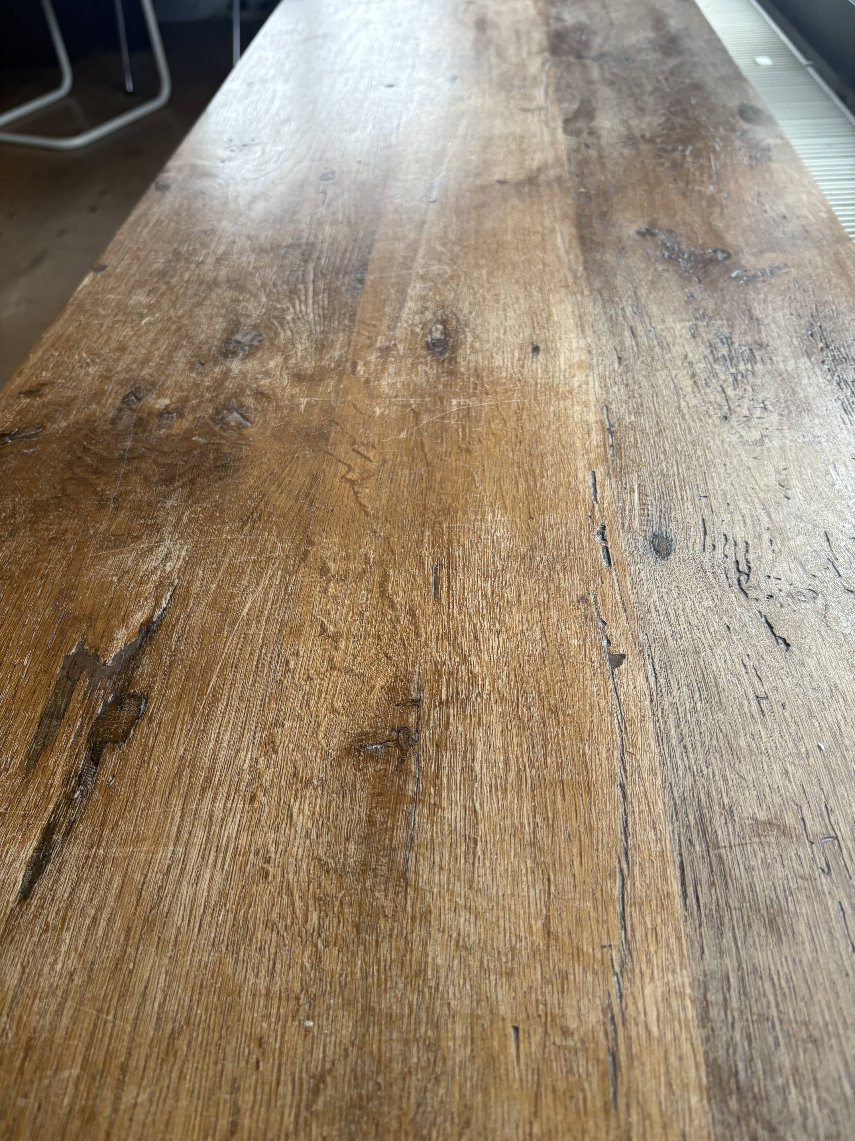 Console table "campaign" solid oak