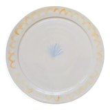 Yellow artisanal shellfish plate