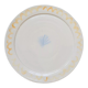 Assiette coquillage artisanale jaune