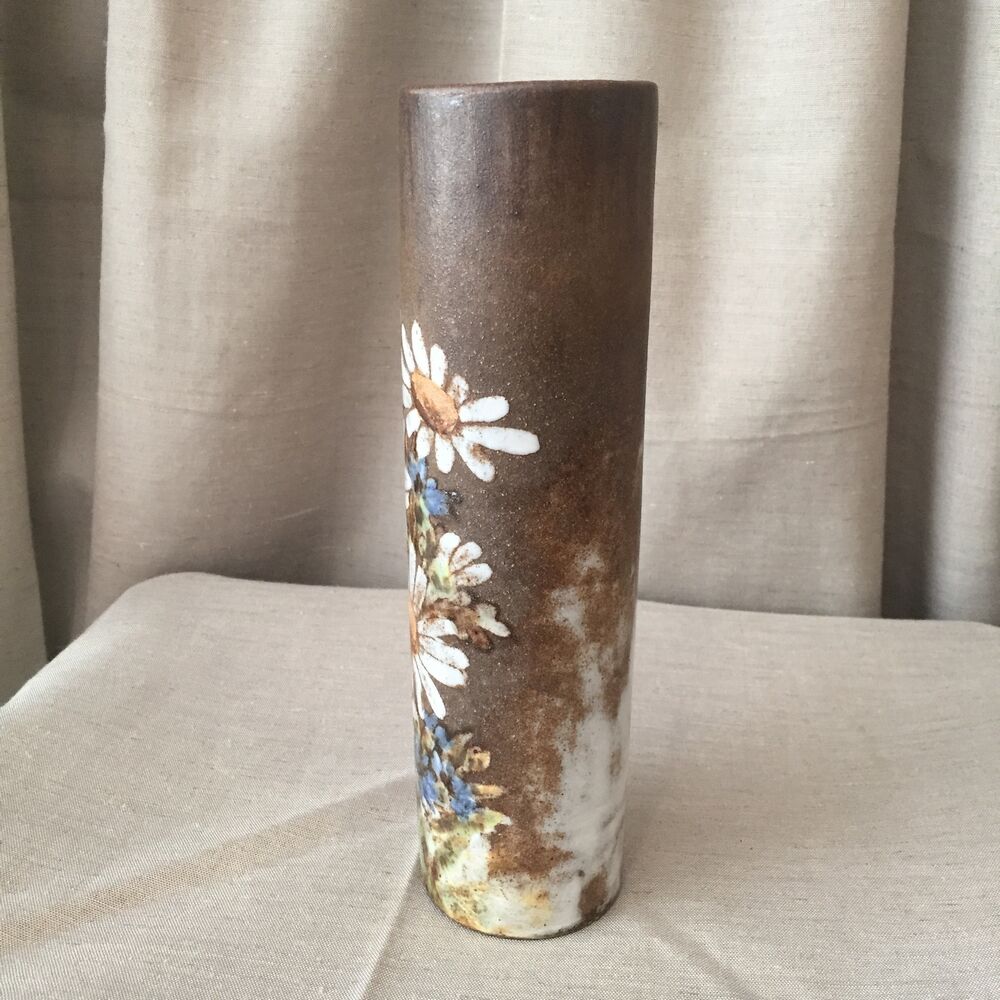 VINTAGE VASE IN GRES EMAILLE ALEXANDRE KOSTANDA VALLAURIS