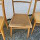 Set of 3 bistrot chairs 1950