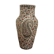 Gien Kashmir earthenware polychrome vase