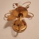 Shabby Wandlampe vergoldet Blattgold Kristallelemente Hollywood Regency 70s