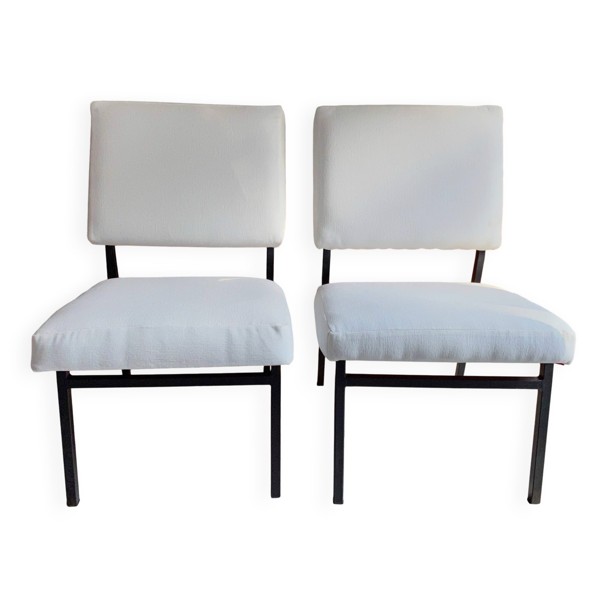 Pair of designer armchairs by Paul Geoffroy published by Airborne 1960