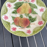 Compotier barbotine 1900 majolica faience