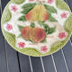 1900 majolica earthenware barbotine compote dish