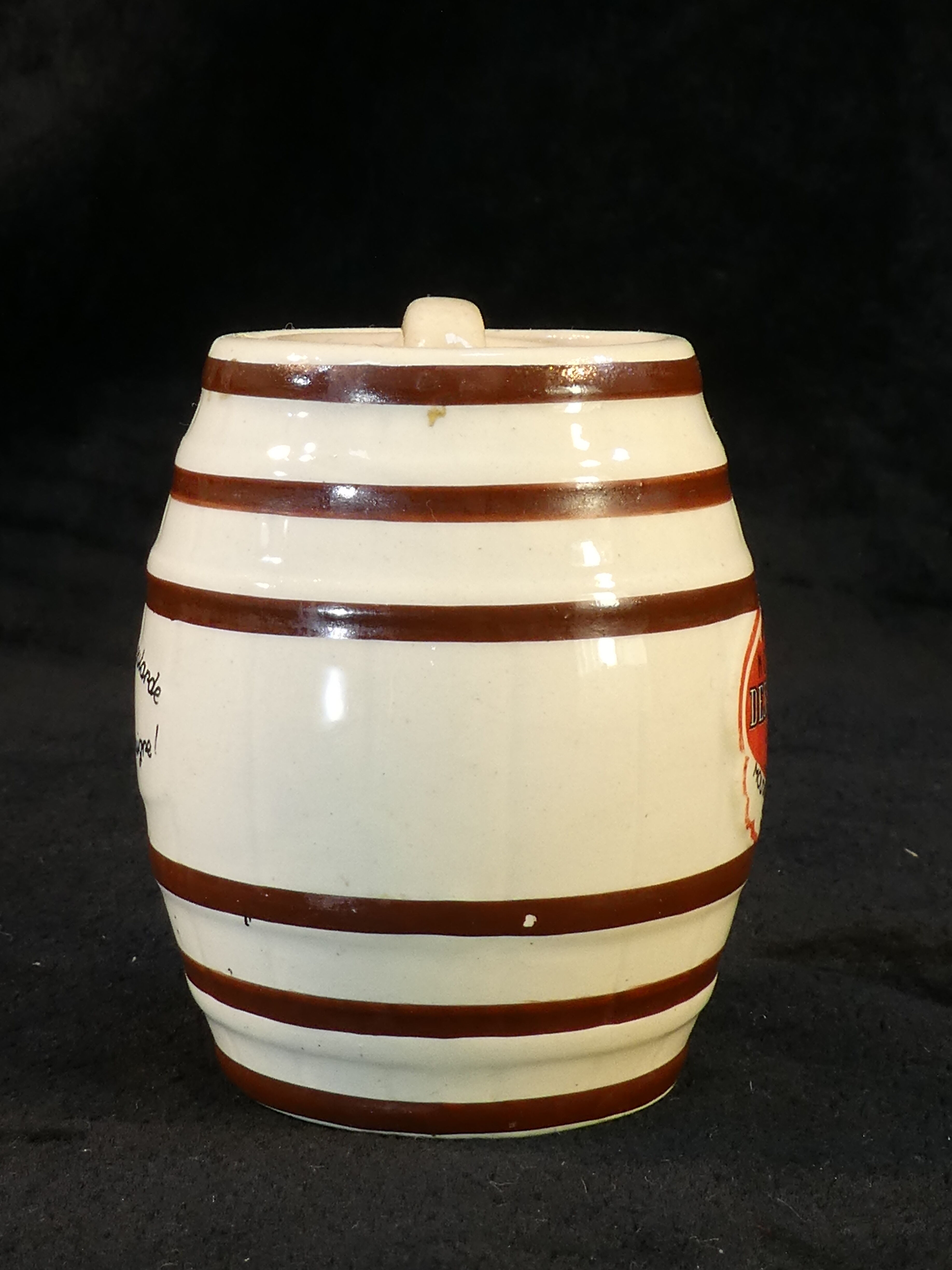 Advertising mustard maker dessaux fil in digoin sarreguemines faiences