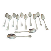 Christofle - Set of 12 Boréal pattern silver-plated table spoons