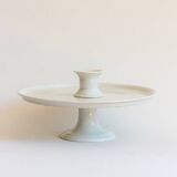 Servant, Cup on foot, White ceramic display stand, Paris, 19th century.