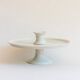 Servant, Cup on foot, White ceramic display stand, Paris, 19th century.