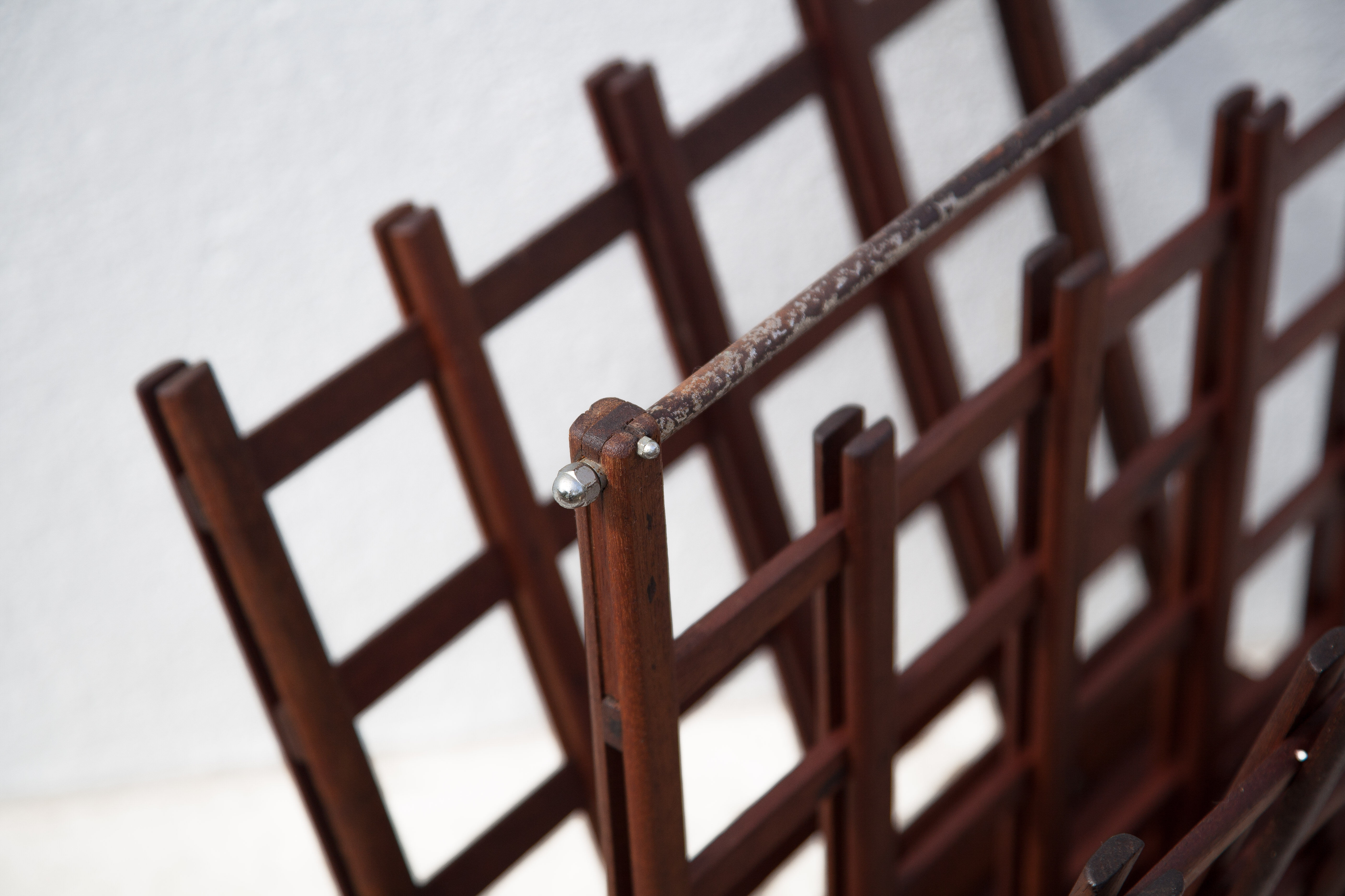 Vintage wood magazine holders