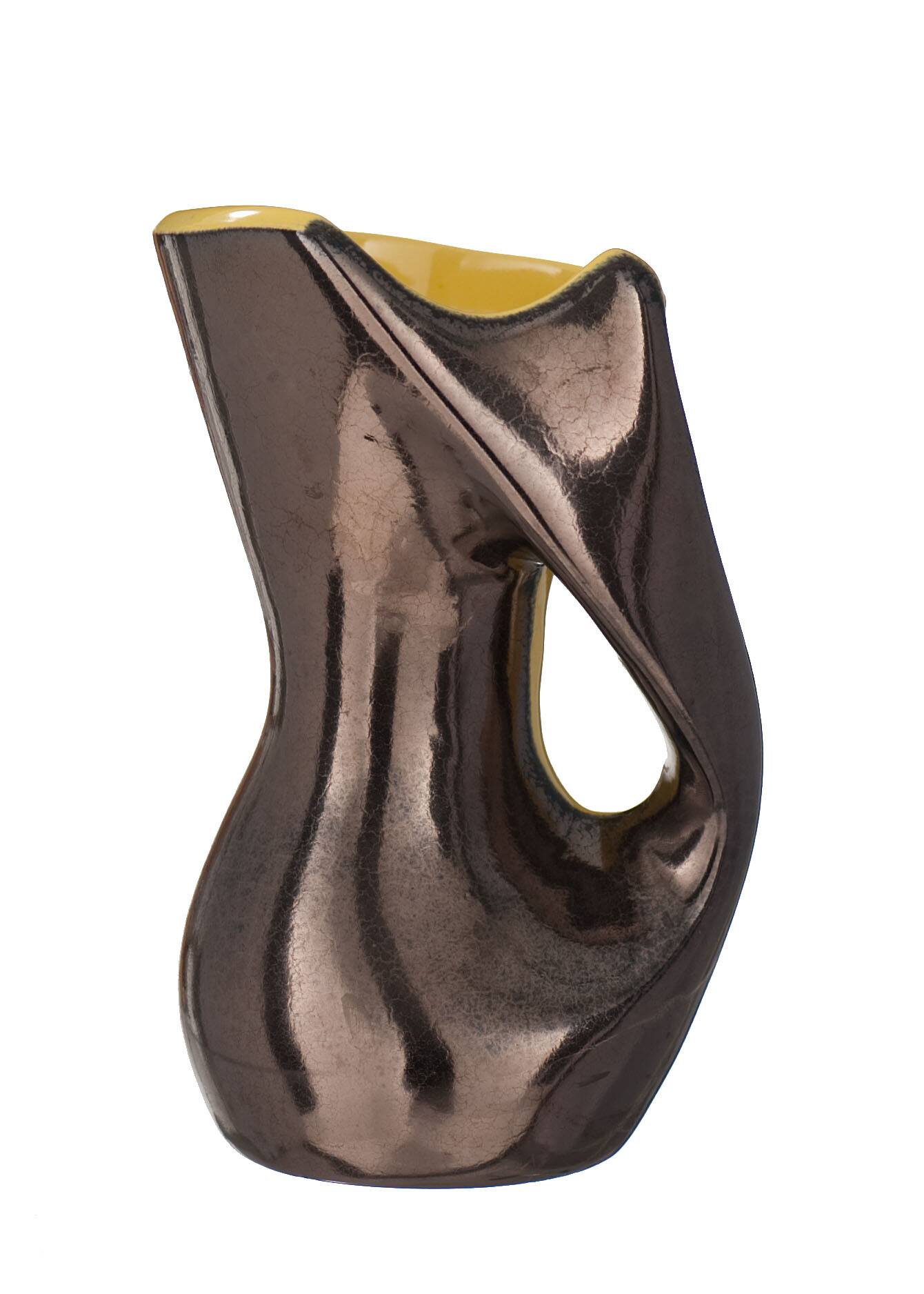 Vallauris ceramic pitcher vase signed Céramidi Year 50/60