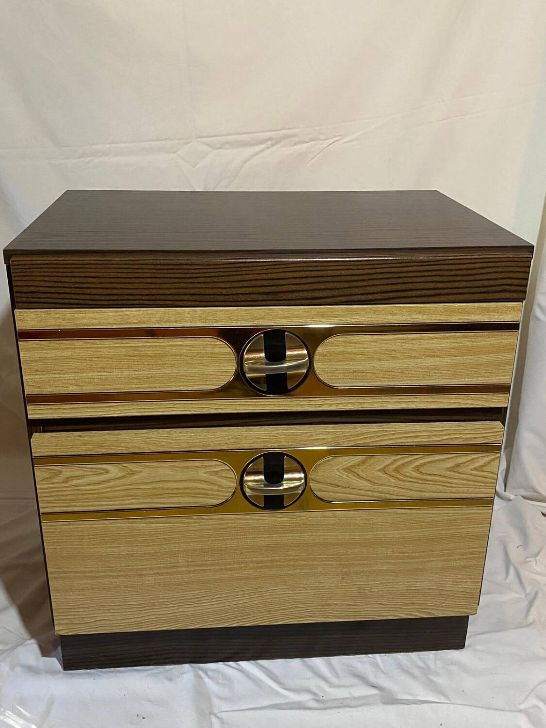 Pair of vintage 70s space age bedside tables