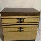 Pair of vintage 70s space age bedside tables