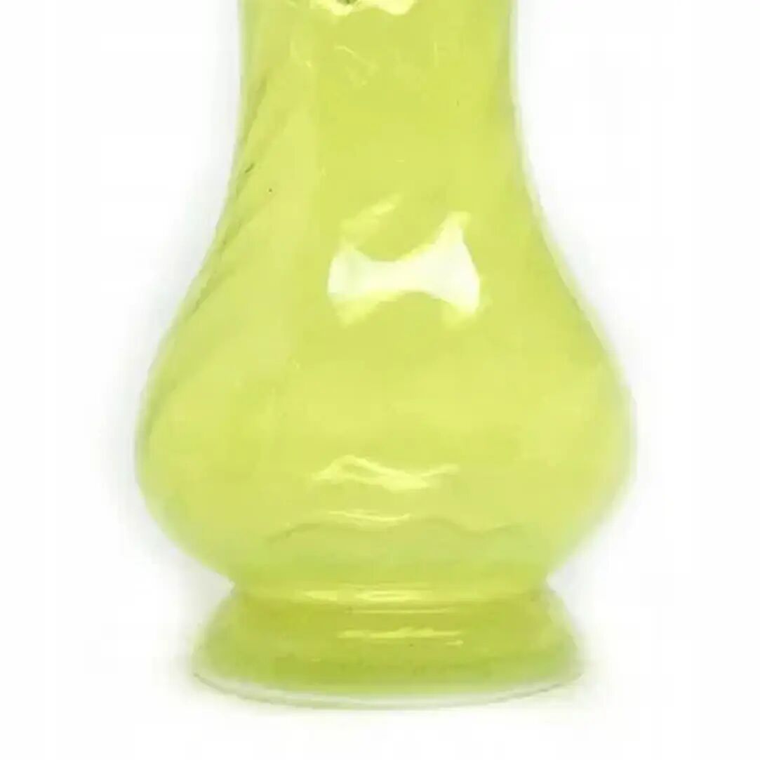 Vase avec volants, en verre, design de L. Fiedorowicz, Huta Staszic, Pologne, années 1970