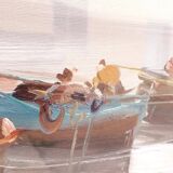 Oil painting on canvas Marine 50x70 Years 60/70 Renato Vitali