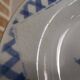 Set of 2 soup plates, Henri model, blue and red flowers Lunéville