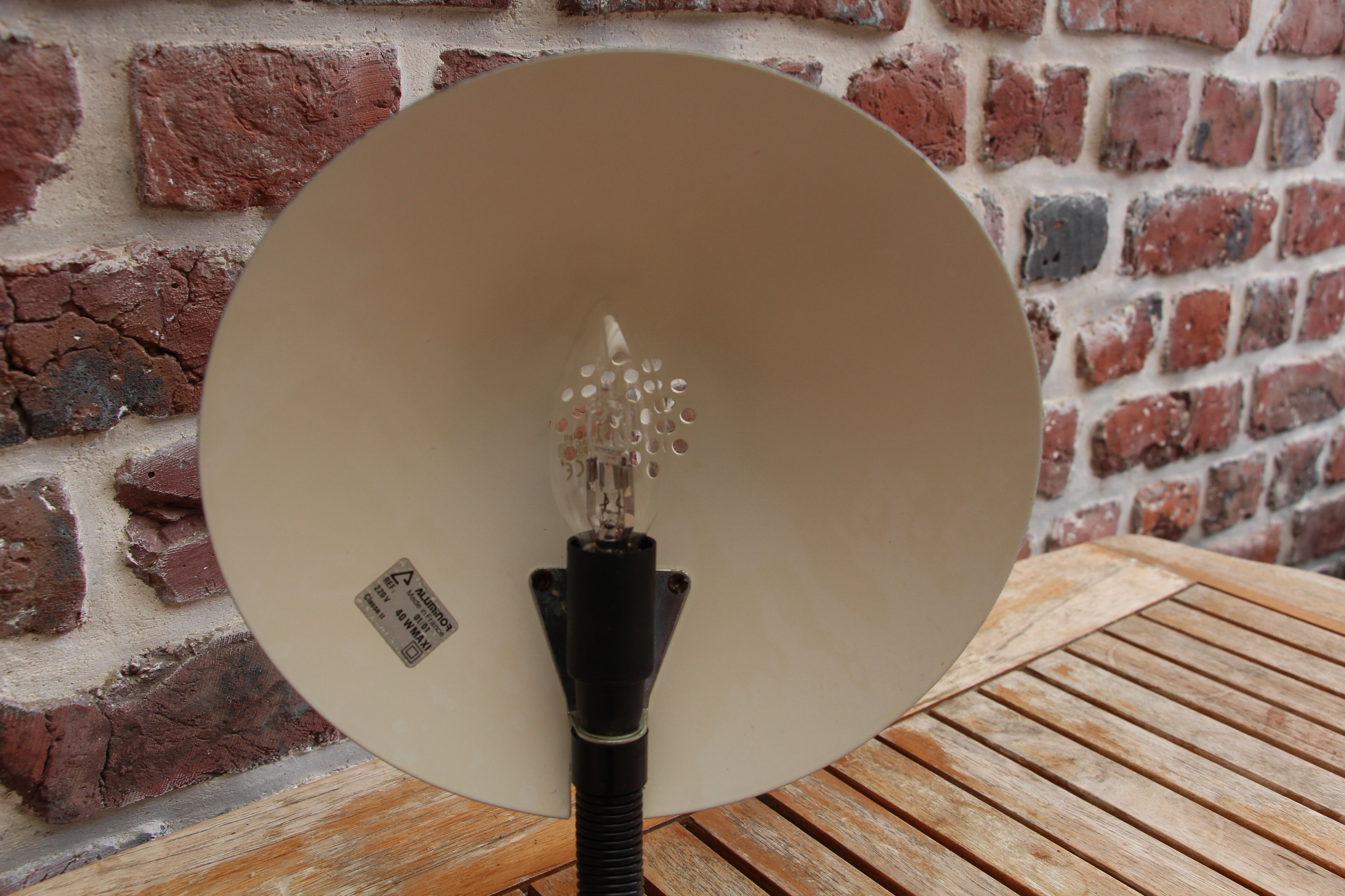 Black Aluminor desk lamp 80's