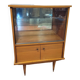 Vintage oak display cabinet from the 60s