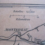 Engraving 19th France region of Yonne