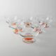 Verres à boire en verre de Murano orange - Ensemble de 6 par Le Gocce, Italie, années 1980 Pop-Art