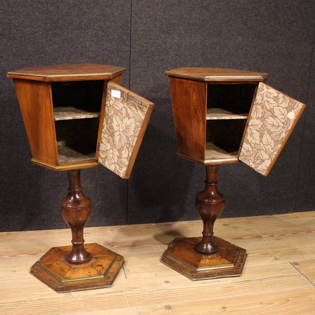 Pair of 19th century Italian side tables