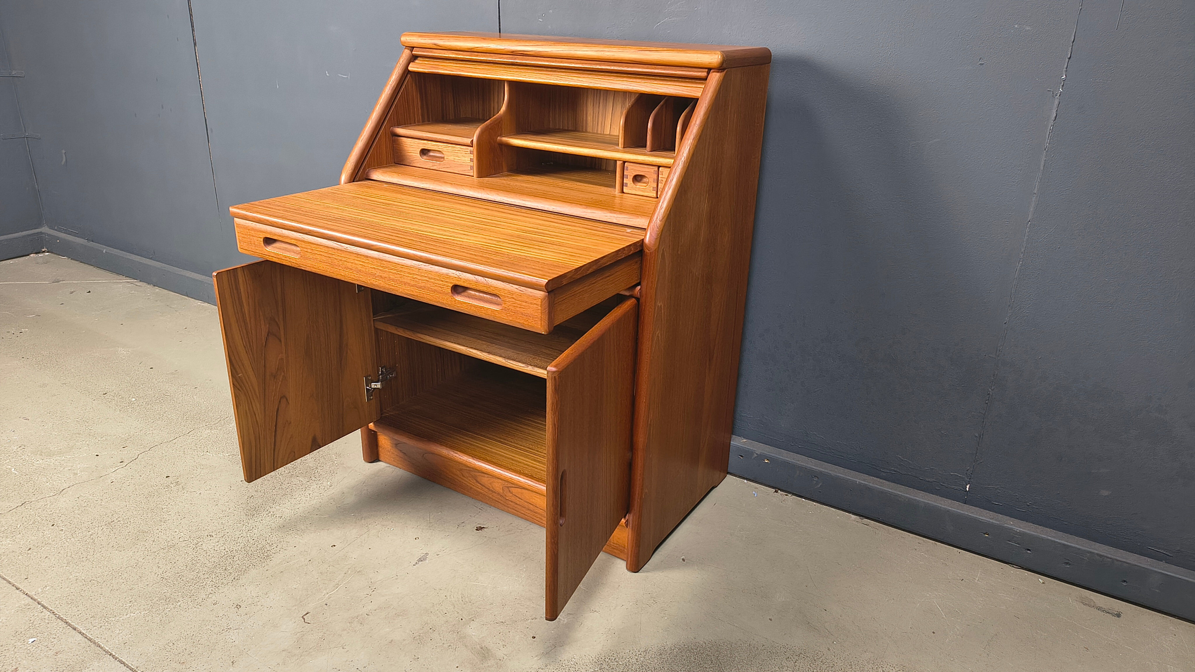 Teak secretaire by Dyrlund, Denmark, 1960s