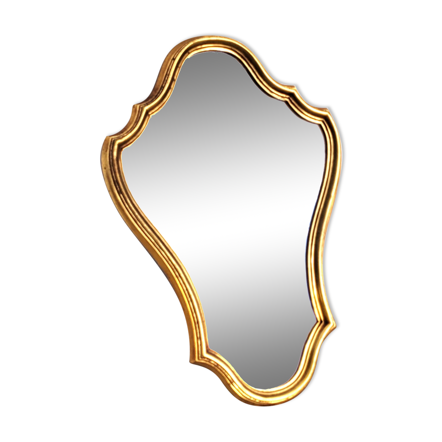 Golden mirror 45x30cm