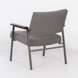 Vintage armchair with teak armrests by Avanti, 1960s, reupholstered