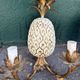 Pair of pineapple wall lights, in the style of Maison Charles / Jansen, an