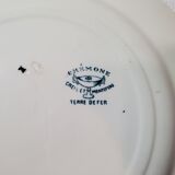 Flat plate of the earthenware factory of Creil and Montereau