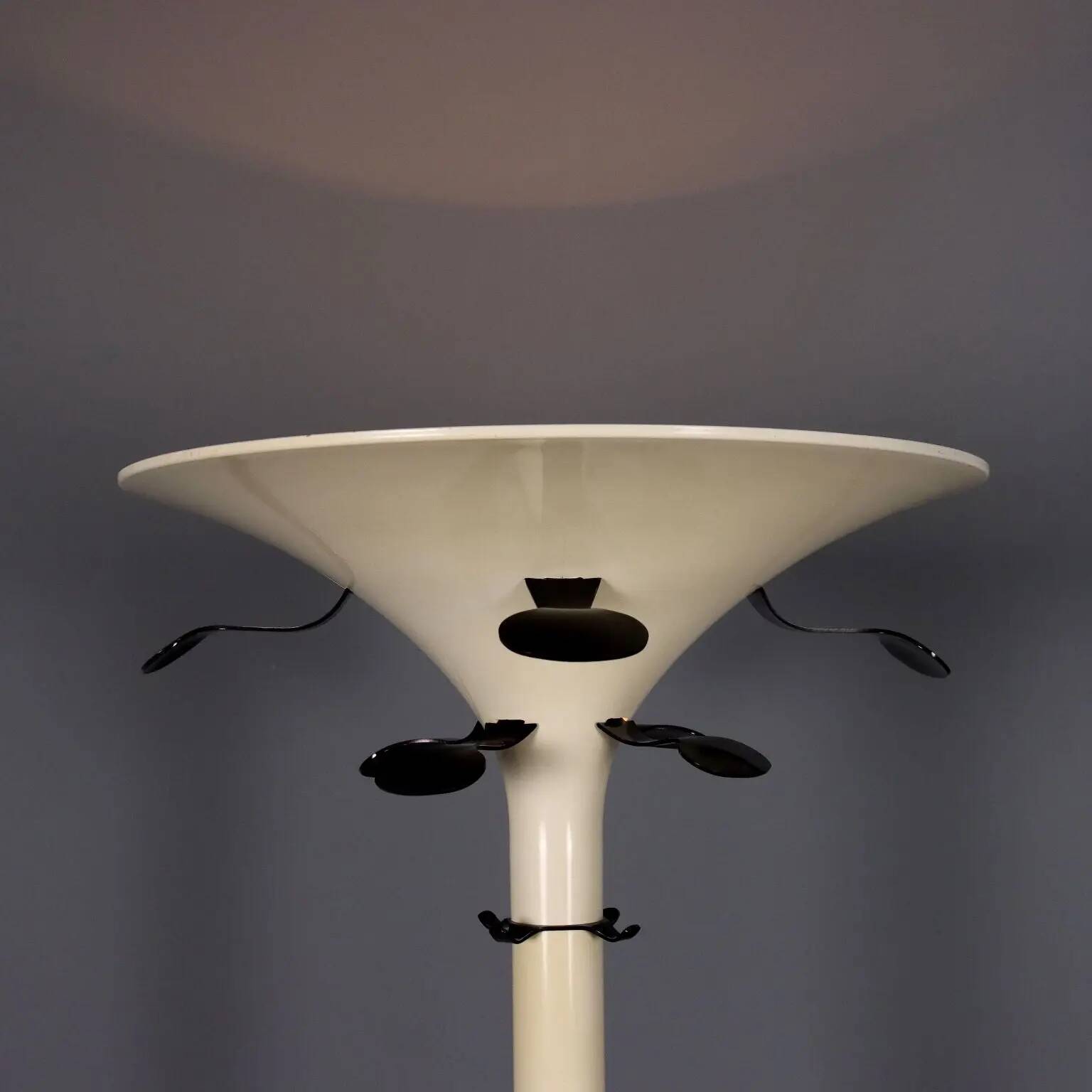 Kartell 4706 floor lamp vintage design BBPR in plastic, Italy, 1970s