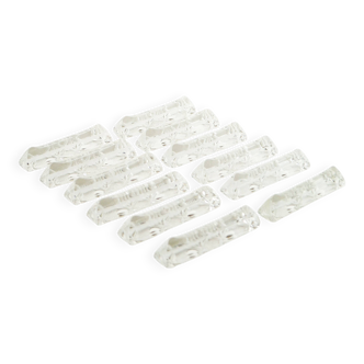 Set of 12 crystal knife rests, Made in Germany 1950