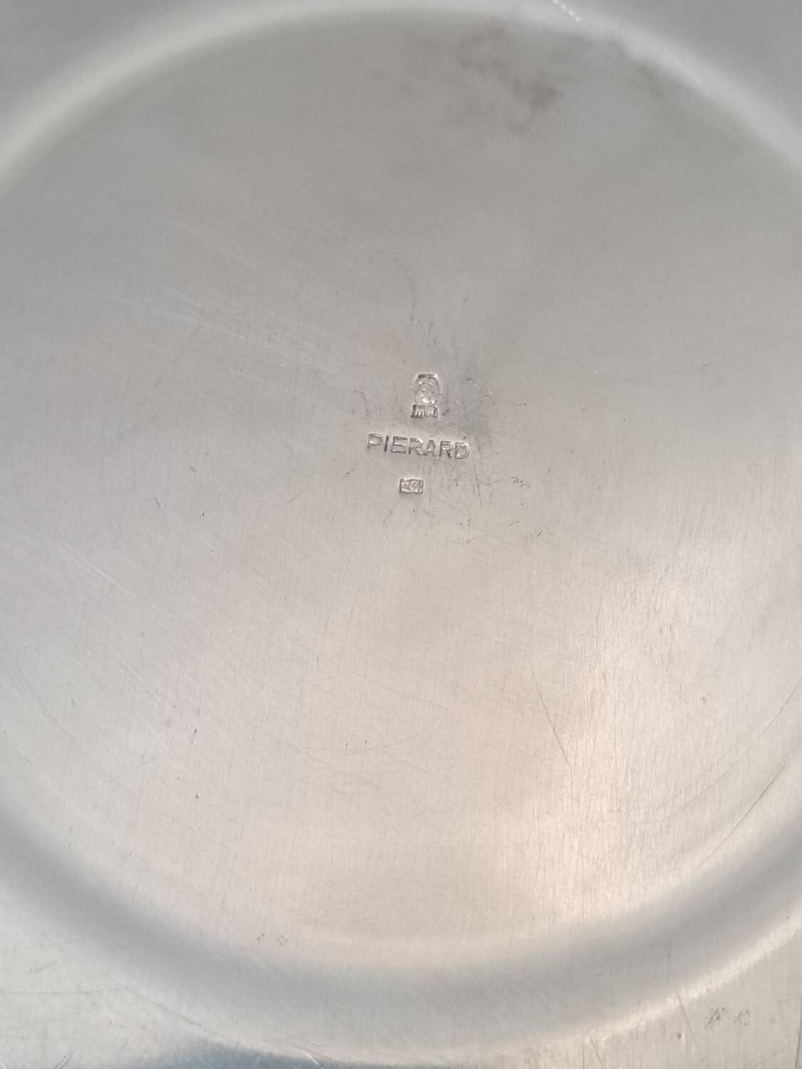 Antique silver metal champagne bucket