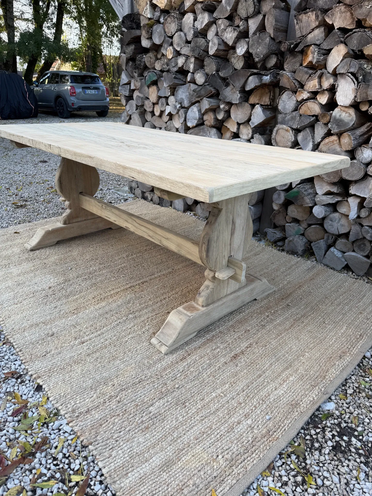 Table monastère 188cm frêne massif