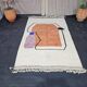 Traditional handmade Beni Ouraine rug, size 150 x 250 cm